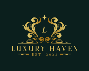 Luxury Royalty Decorative Ornament logo design