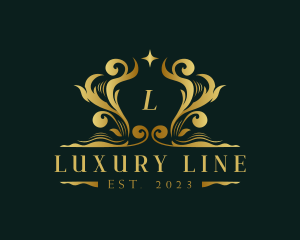 Luxury Royalty Decorative Ornament logo design