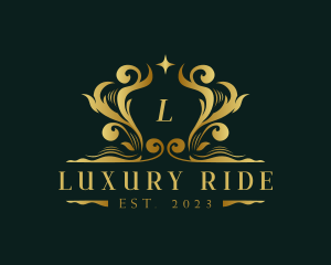 Luxury Royalty Decorative Ornament logo design