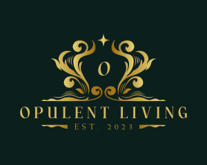 Luxury Royalty Decorative Ornament logo design