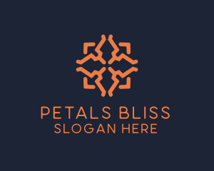 Tribal Floral Pattern logo design