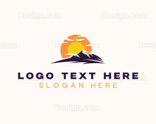 Airplane Mountain Travel Logo