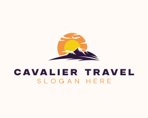 Airplane Mountain Travel  logo design