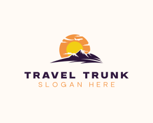 Airplane Mountain Travel  logo design