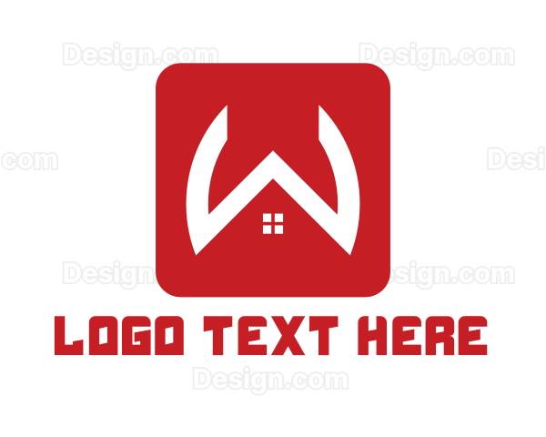 Red W House Logo