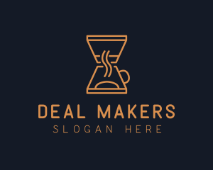 Coffee Maker Outline logo design