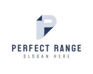 Photography Studio Origami Letter P logo design