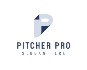 Photography Studio Origami Letter P logo design