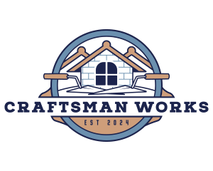 Trowel Masonry Contractor logo design