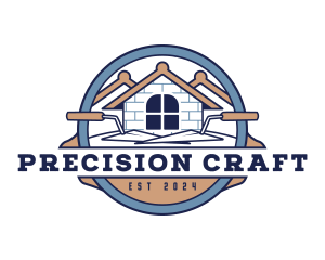 Trowel Masonry Contractor logo design