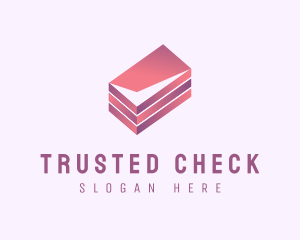 Modern Box Bank Check logo design