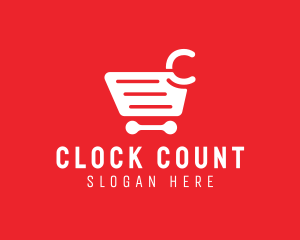 Shopping Cart Letter C logo design