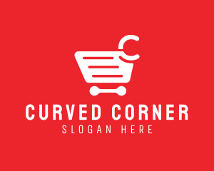 Shopping Cart Letter C logo design