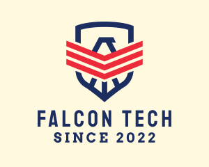 Military Falcon Security  logo design