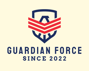 Military Falcon Security  logo design