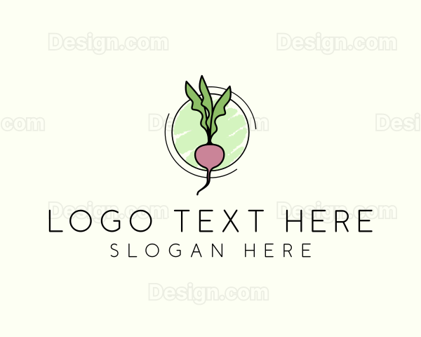 Natural Radish Farming Logo