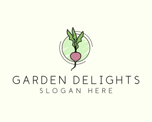 Natural Radish Farming logo design