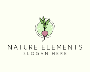 Natural Radish Farming logo design