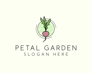 Natural Radish Farming logo design