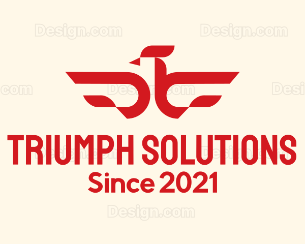 Red Phoenix Bird Logo