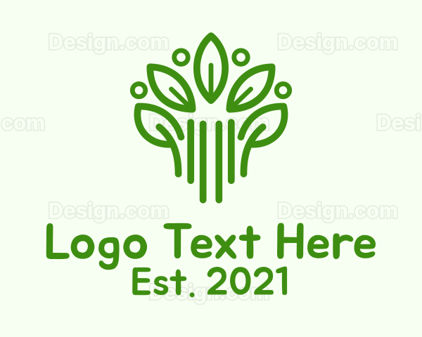 Green Botanical Plant Logo