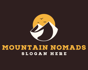 Sun Mountain Peak logo design