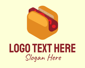 Isometric Hot Dog Sandwich  logo