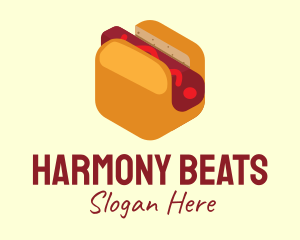 Isometric Hot Dog Sandwich  logo