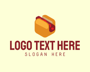 Isometric Hot Dog Sandwich  logo