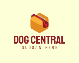 Isometric Hot Dog Sandwich  logo