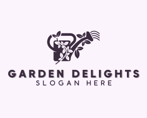 Gardening Watering Can logo design