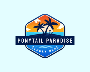 Ocean Beach Resort logo design