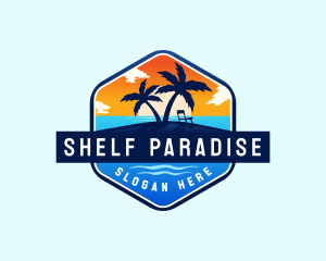 Ocean Beach Resort logo design