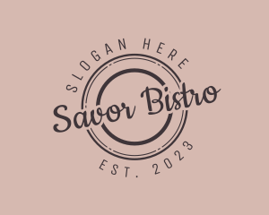 Cursive Bistro Diner logo design