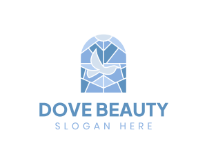 Stained Glass Dove logo design