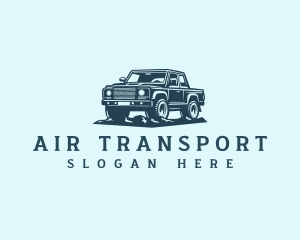 Pickup Truck Driving logo design