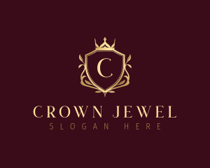 Crown Regal Shield logo design