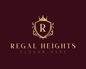 Crown Regal Shield logo design