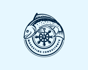 Trout Fishing Market  logo design