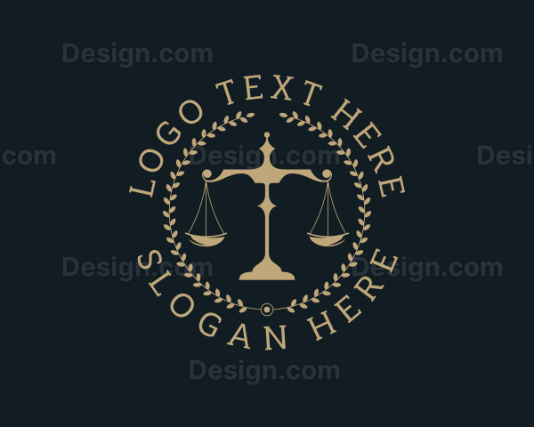 Legal Justice Scale Logo