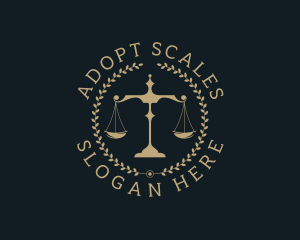 Legal Justice Scale logo design