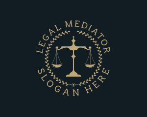 Legal Justice Scale logo design