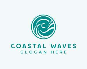 Surfing Waves Resort logo design