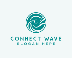 Surfing Waves Resort logo design