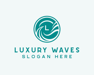 Surfing Waves Resort logo design