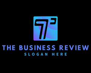 Tech Business Letter T logo design