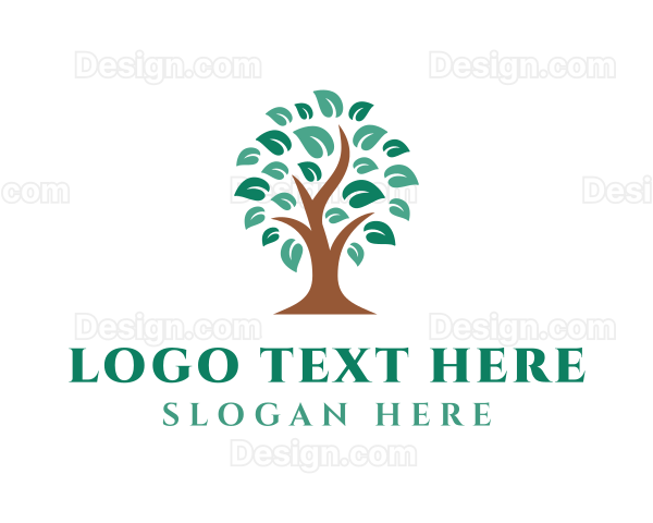 Natural Farm Tree Logo
