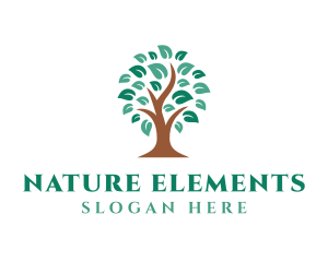 Natural Farm Tree logo design