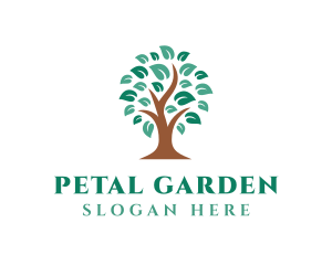 Natural Farm Tree logo design