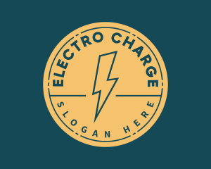 Minimalist Electric Lightning logo design